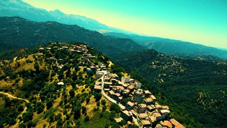 a berber village at the top of the mountain in tizi ouezou algeria
