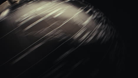 close-up of a spinning black globe