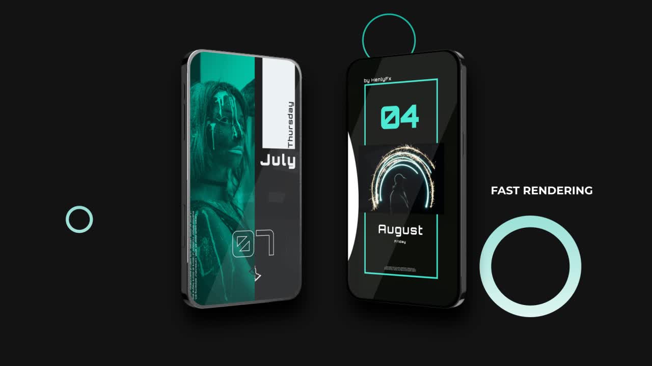 Modern Phone Calendar Instagram Designs