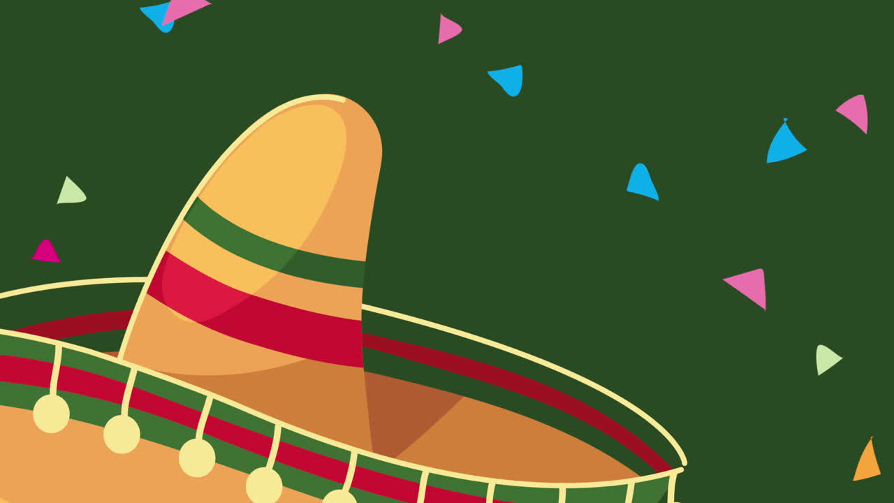 ilustração de sombrero colorido