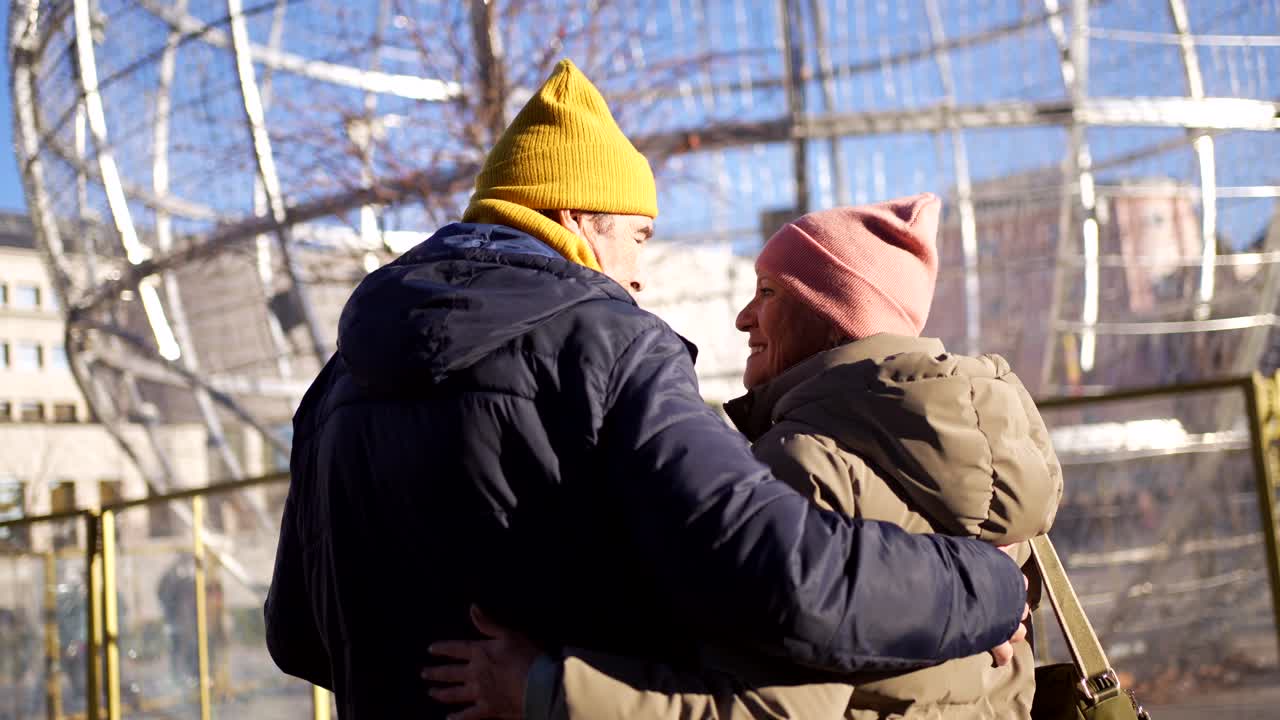 Elderly Couple in Winter
