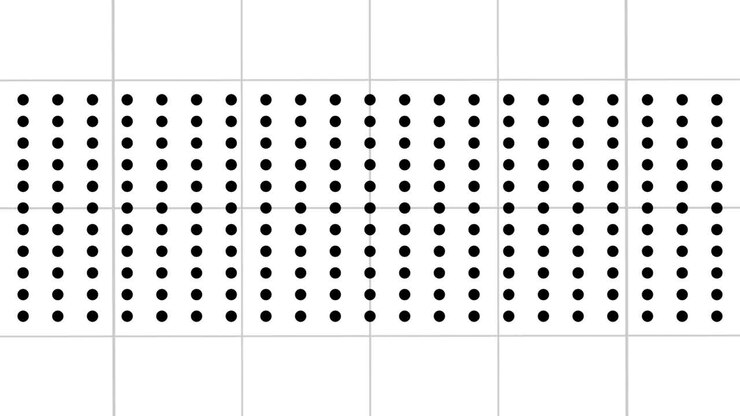 Animation of black, red and white abstract patterns moving in hipnotic motion changing in rapid move