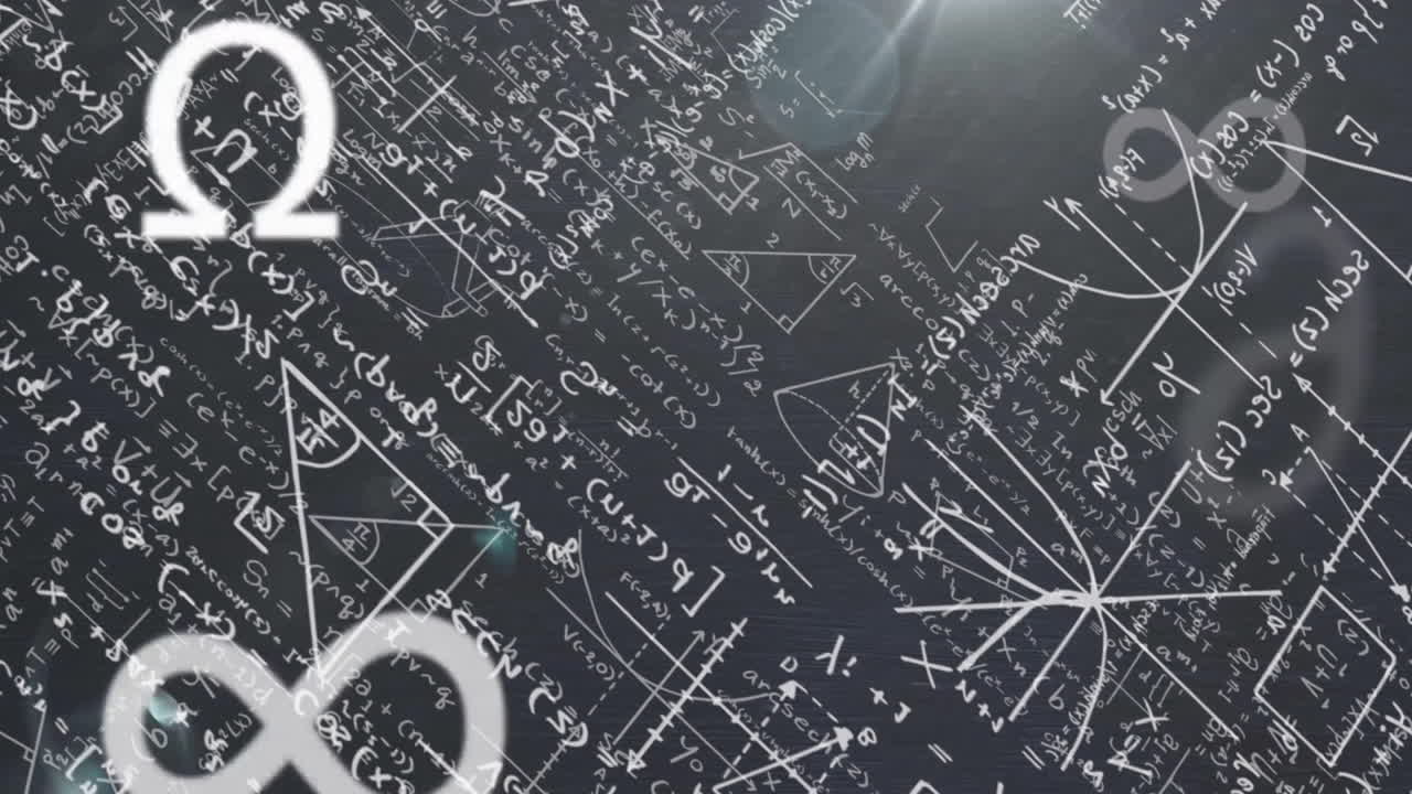 Animation of mathematical symbols over equations