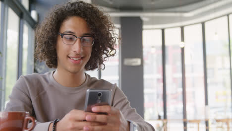 man using mobile phone 4k