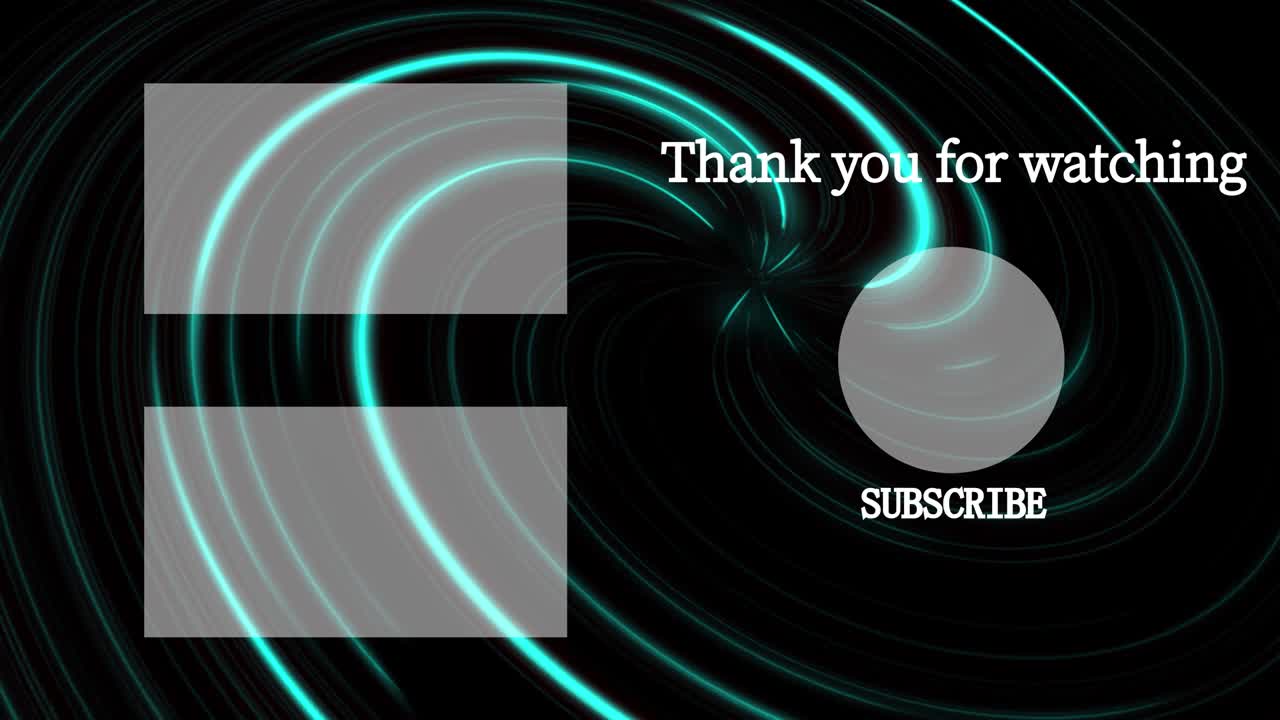 movimiento de la pantalla de finalización de la tarjeta de extremo de neón de vórtice