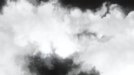 nubes abstractas en escala de gris