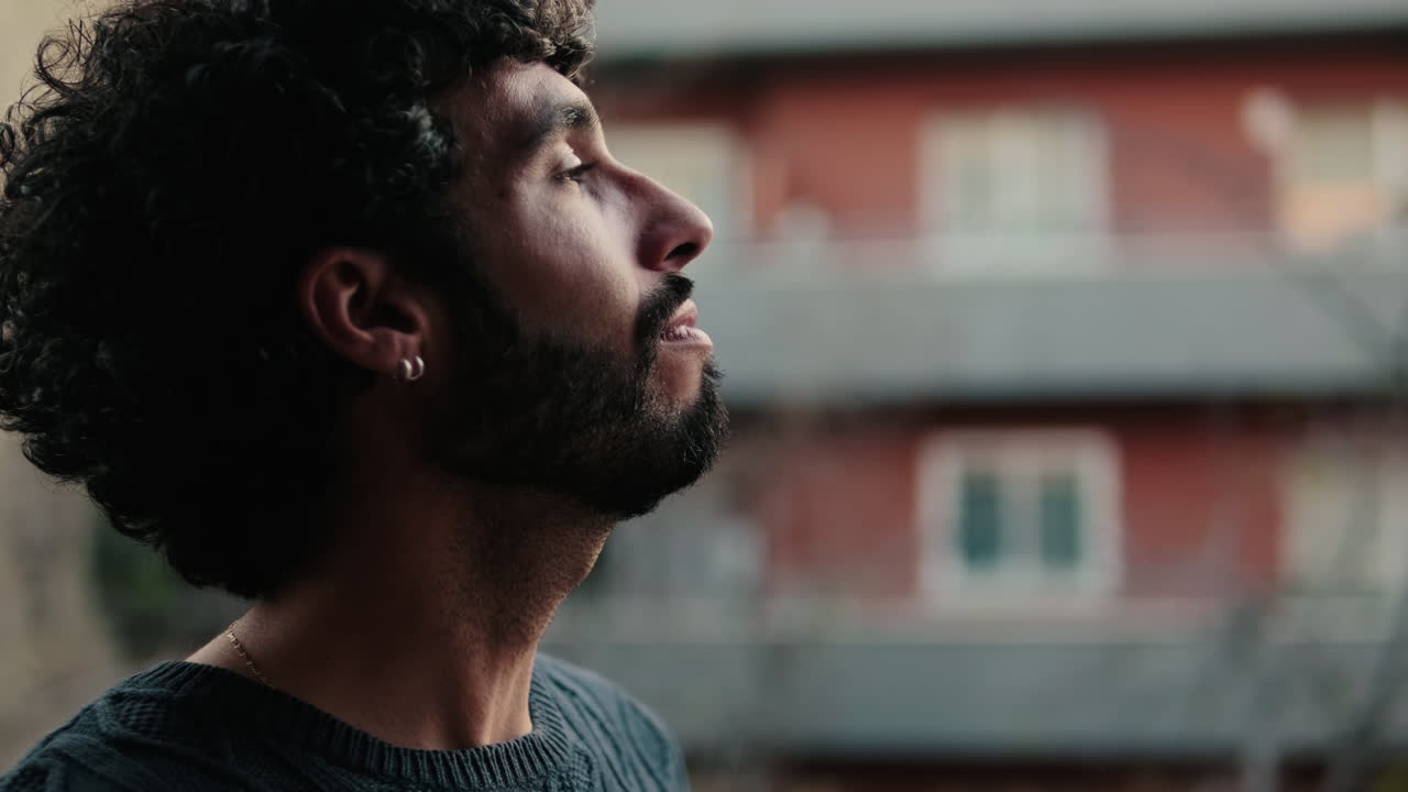 Gay Couple Enjoys Morning Coffee at Home