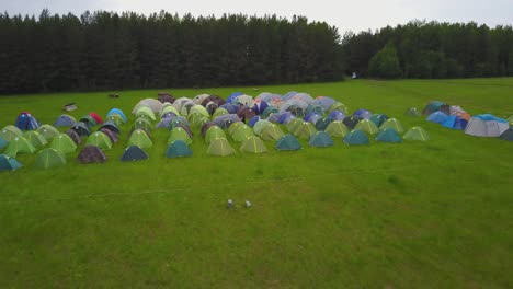 camping site in the forest