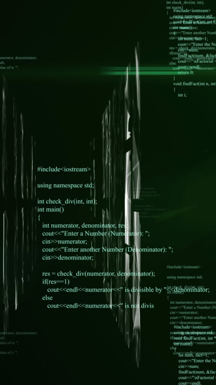 Animation of data processing over shapes
