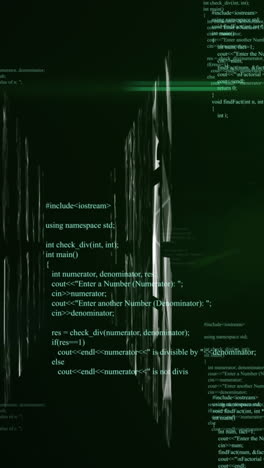 animación del procesamiento de datos sobre formas