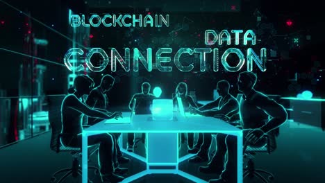 decentralized exchange with digital technology hitech concept