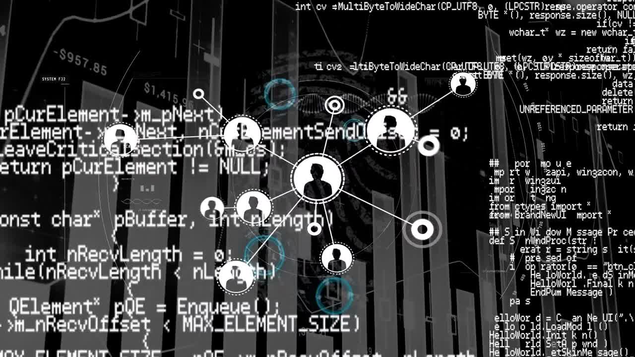 아이콘 위의 데이터 처리의 애니메이션