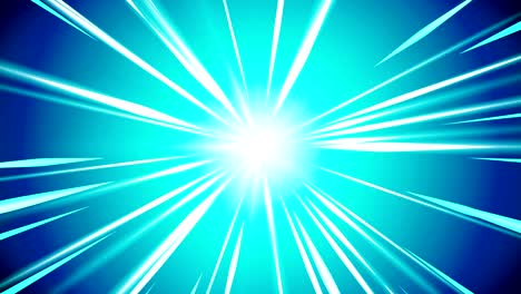 starburst rays in space. cartoon beam loop animation. future technology concept background. explosion star with lines.