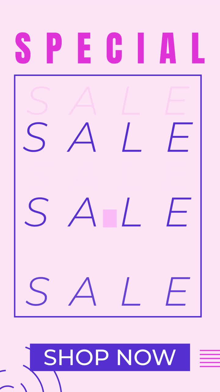 Purple and Pink Special Sale Banner
