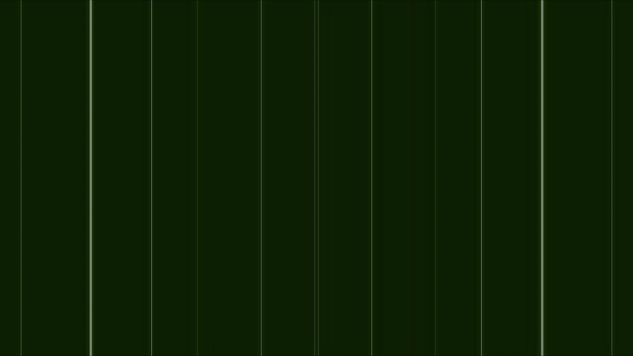Abstract Background with Moving Vertical Lines on Dark Green