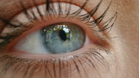 close up macro eye looking human iris sense awareness