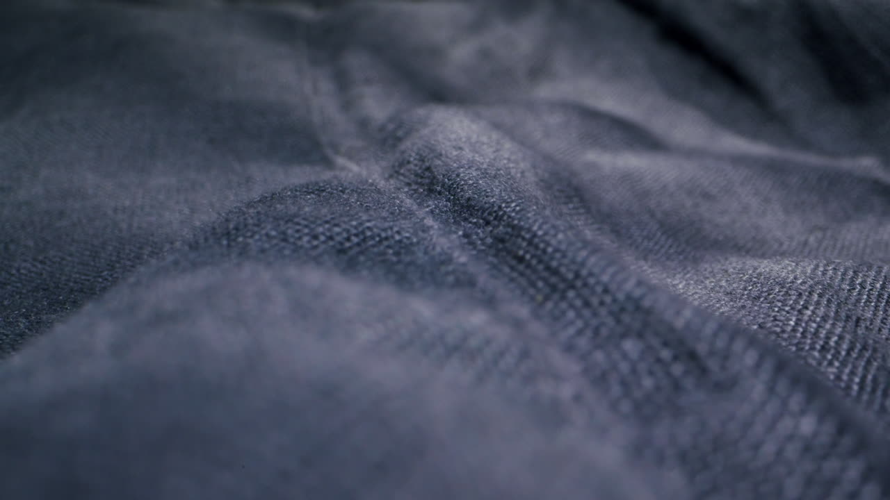 Close-up of Dark Fabric Texture
