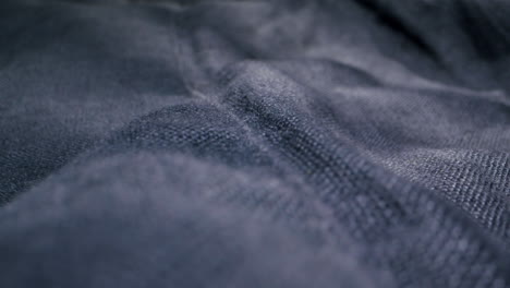 close-up of dark fabric texture