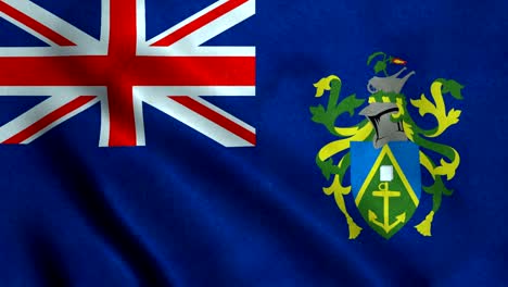 4k seamless loopable flag of pitcairn islands