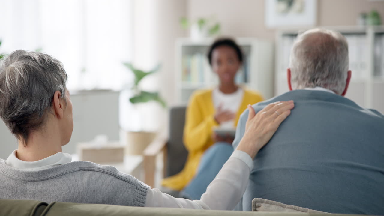 Elderly Couple in Therapy Session