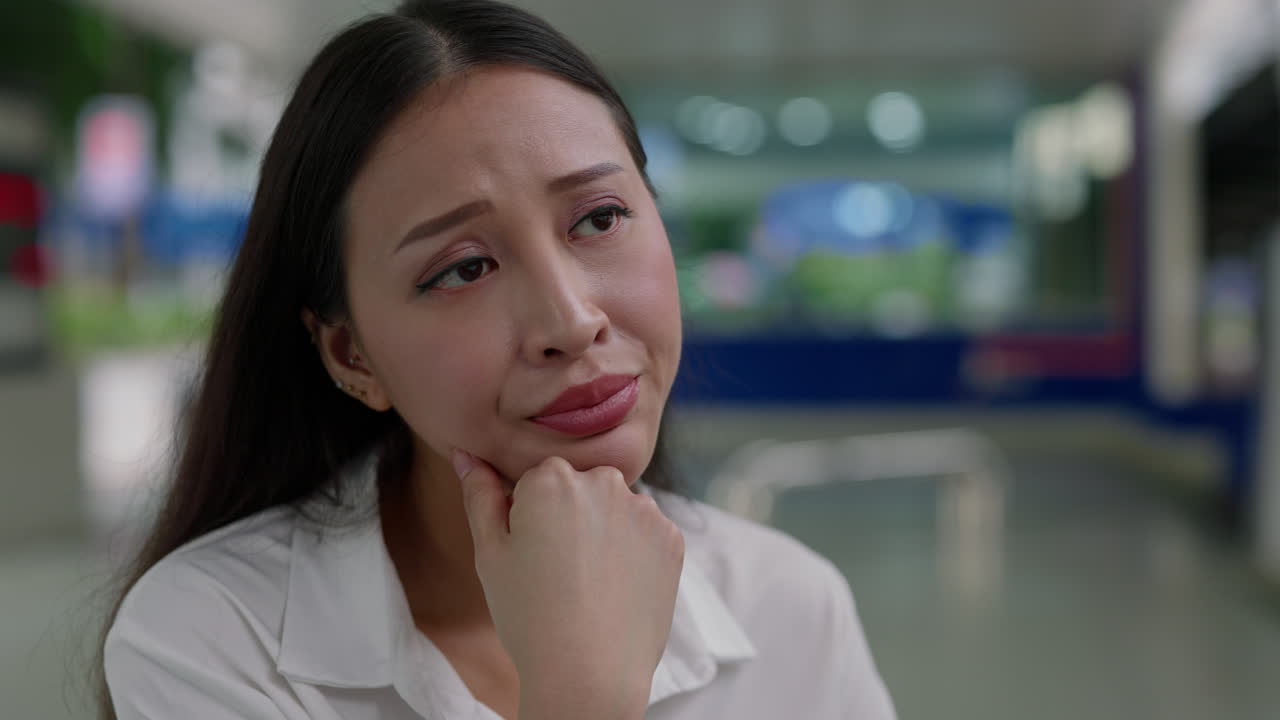 アジア人の女性の肖像画