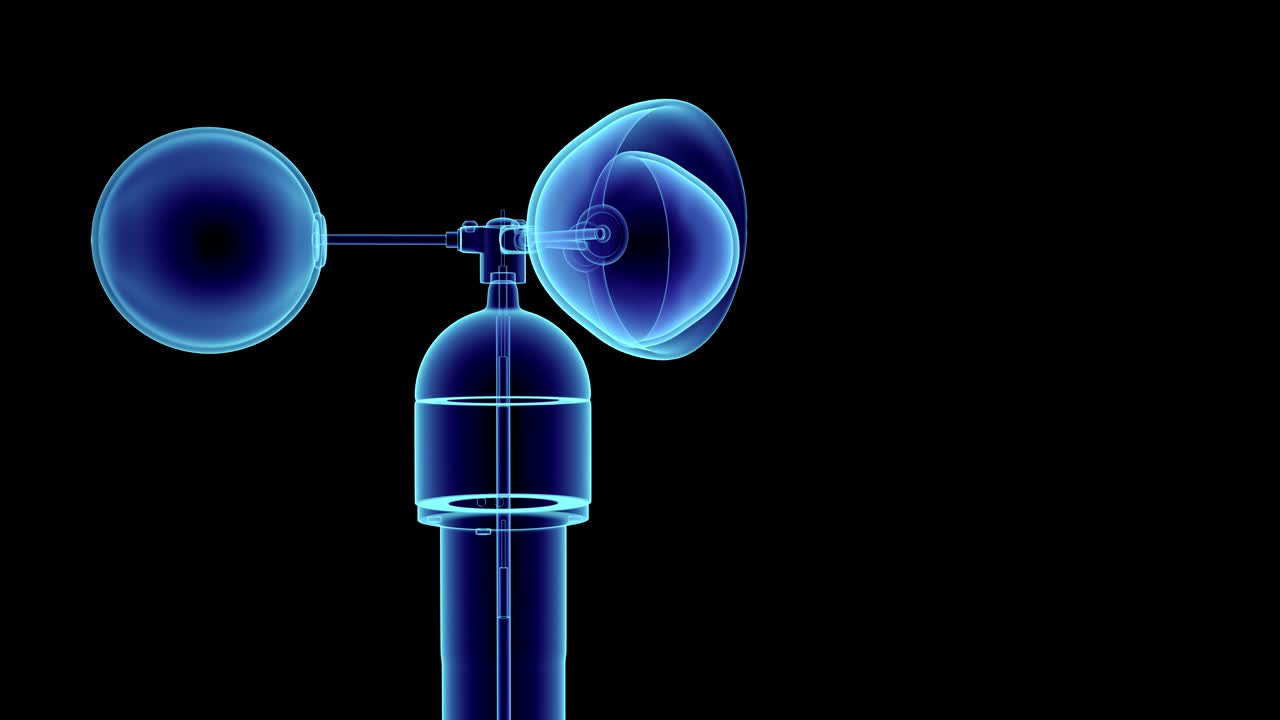 회전하는 이중 기압계.