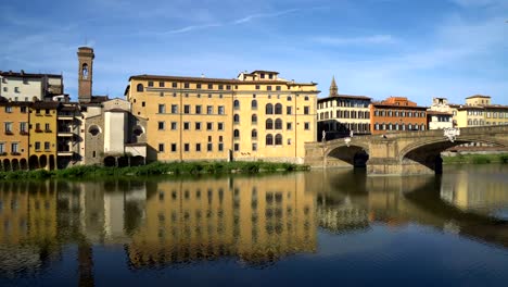 florence holy trinity bridge from old bridge ponte vecchio