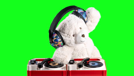 el dj del oso de peluche