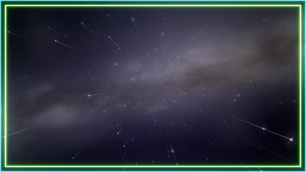 Stars travel forward through a cosmic nebula in this dark, cinematic deep space animation.