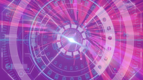 animación del procesamiento de datos a través del escaneo de visores
