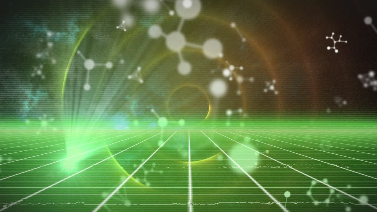 분자의 애니메이션 및 격자에 대한 과학적 데이터 처리