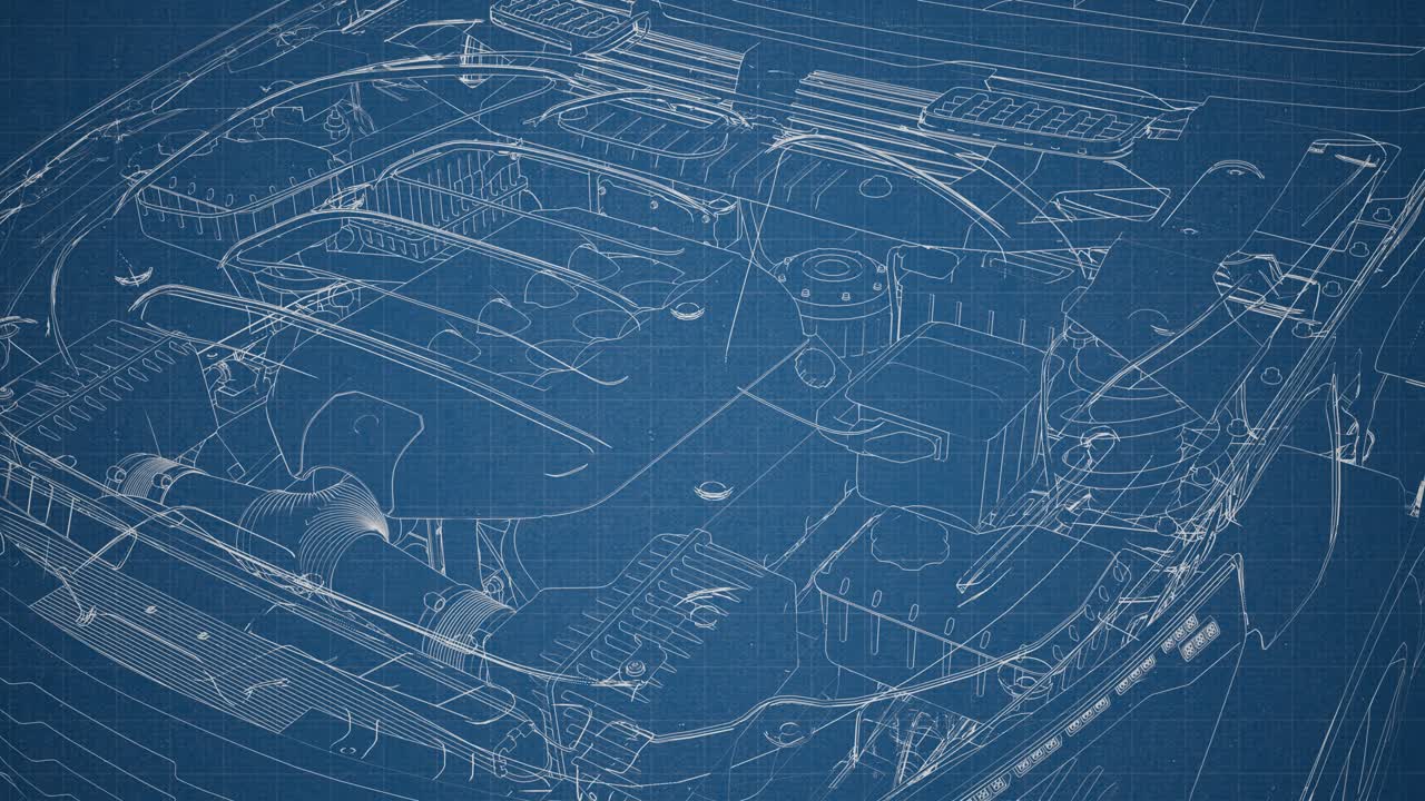 engine and other parts visible in car