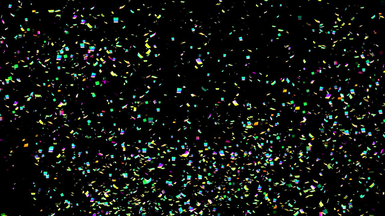 4k Confetti Explosions Alpha Matte Channel