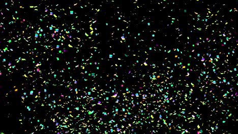 4k confetti explosions alpha matte channel