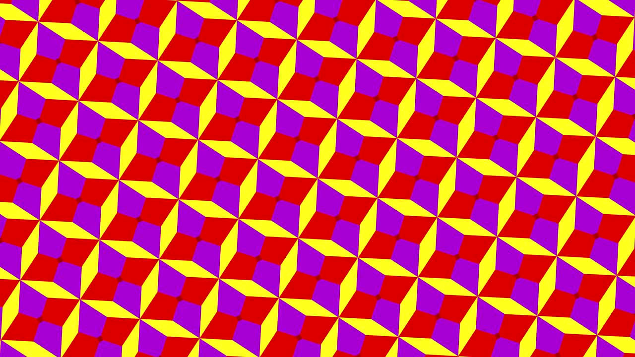 patrón gráfico que cambia rápidamente de color a medida que gira en el sentido de las agujas del reloj y luego en el sentido contrario, creando un efecto hipnótico y estroboscópico.