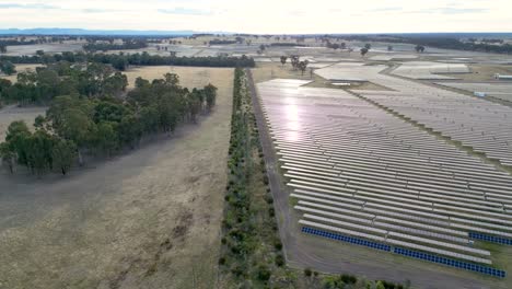a massive solar farm at glenrowan in victoria