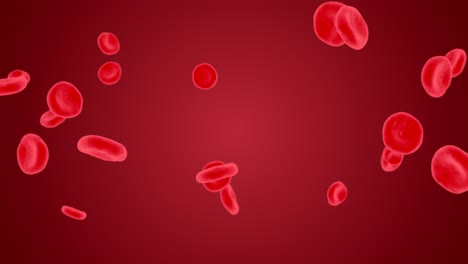 las células rojas de la sangre