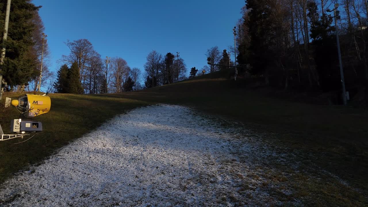 Aerial view of the top of Medvednica mountain in Zagreb