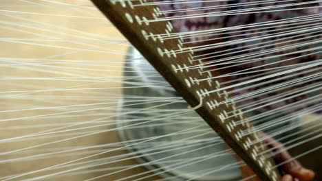 Textile-thread-spinning-traditional-machinery-in-handloom-India-,Kerala