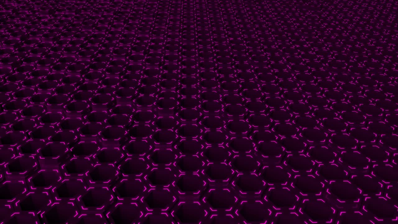 4K Futuristic Abstract Looped Hexagon Background
