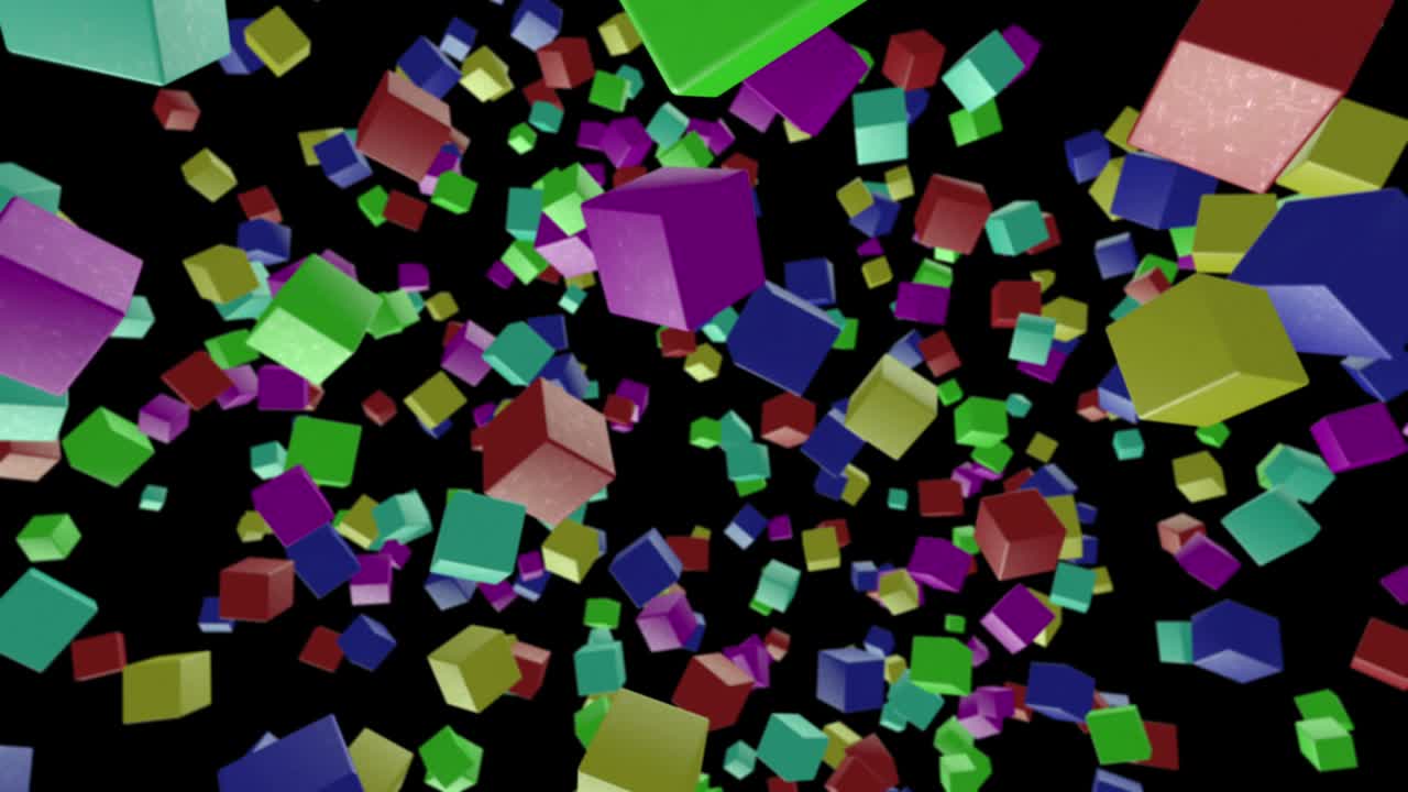 cubo abstracto de fondo 06