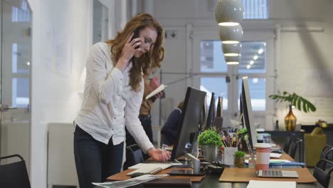 business people working on computer in office