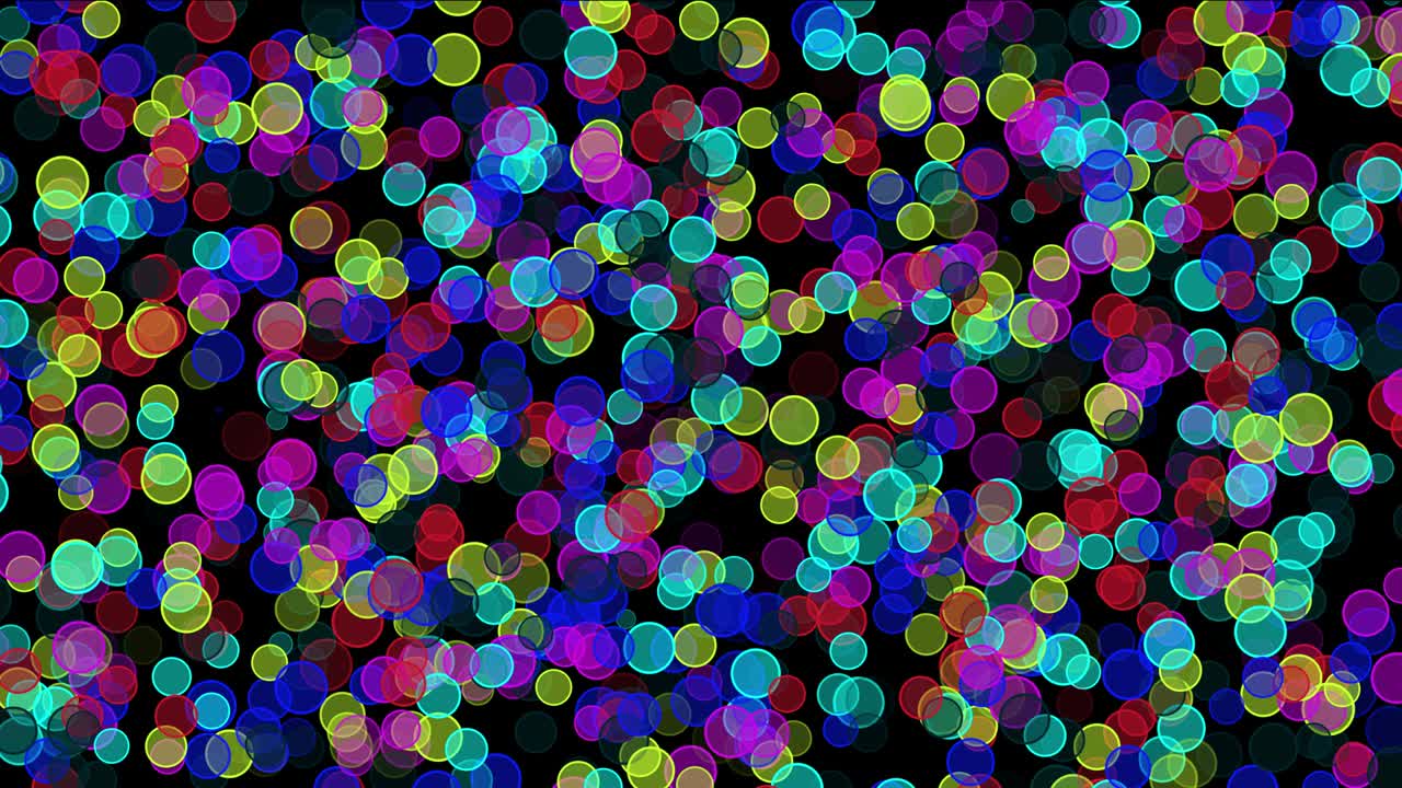 추상적인 다채로운 원 모션 배경 4k