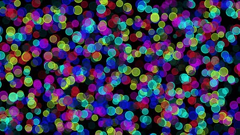 abstract colorful circles motion background 4k
