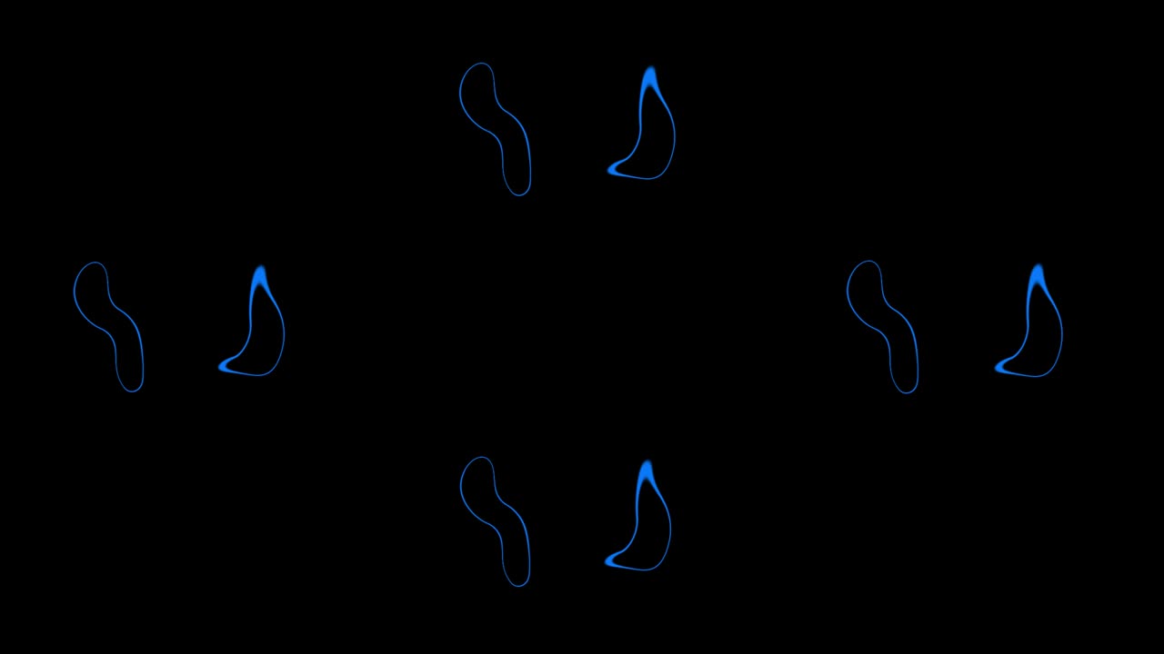 gráficos de movimiento de animación de bucle de propagación de círculo distorsionado