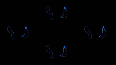 distorted circle spread loop animation motion graphics