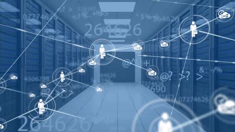 Animation-of-network-of-connections-over-numbers-and-computer-servers