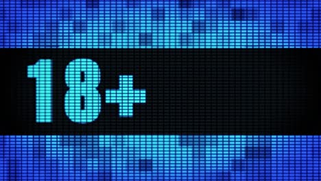 age restriction display on digital screen