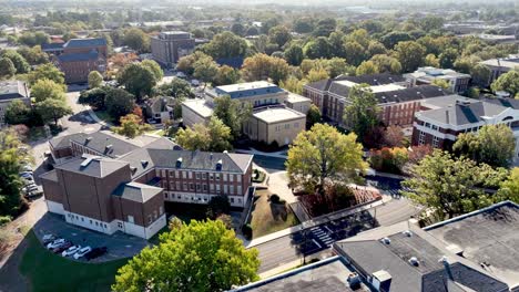 university of alabama campus aerial push in