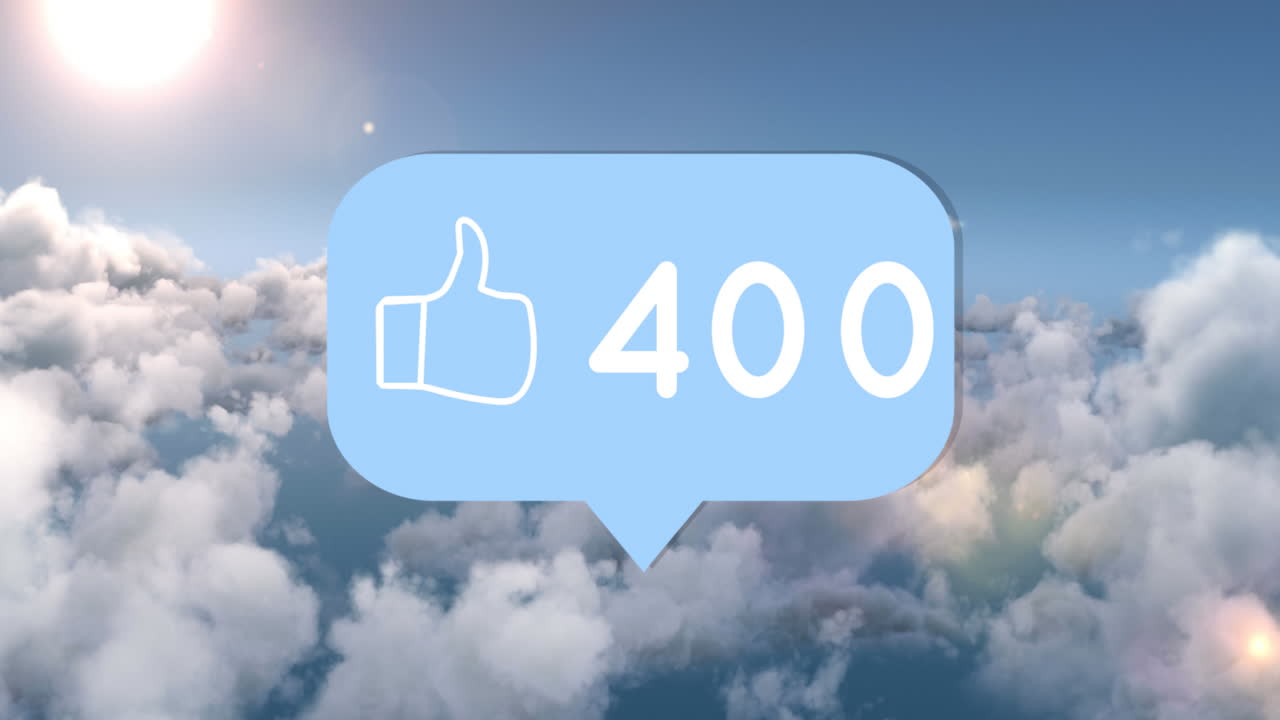 Increasing number of likes on social media 4k